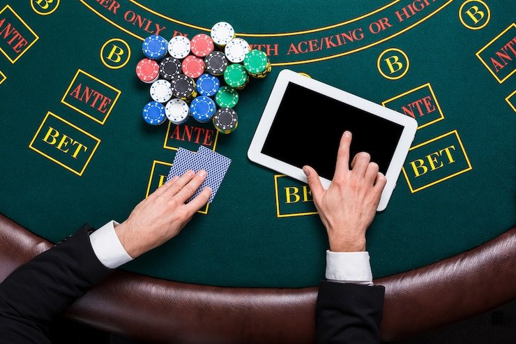 Live-dealer table view in demo mode
